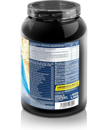 Ironmaxx 100% Whey Protein Powder - White Chocolate 900g | Low Sugar Water-Soluble Whey Protein | Variety of Flavors Available | International Shipping - Buy Online on GoSupps.com