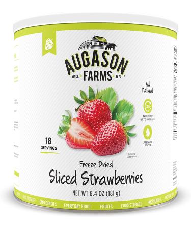 Augason Farms Freeze Dried Sliced Strawberries 6.4 oz #10 Can + Banana Chips 2 lbs - Premium Quality, Long-Lasting Food Storage Option - Buy Online on GoSupps.com