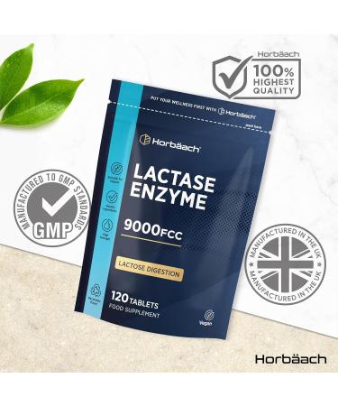 Lactase Enzyme Tablets for Improved Lactose Digestion | 180 Capsules by Horbaach - Buy Online on GoSupps.com