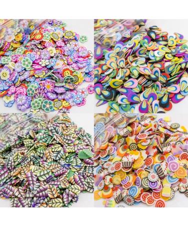 TOAOB 8000pcs Cute Mixed Pattern Fimo Nail Art Slices - Colorful and Fun Decorations - Buy Online on GoSupps.com