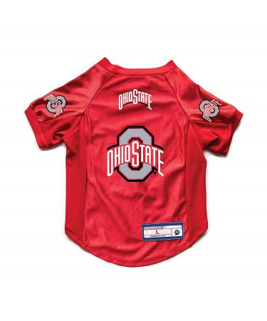 Littlearth NCAA Stretch Pet Jersey, Team Color Ohio State Buckeyes X-Small Team Color