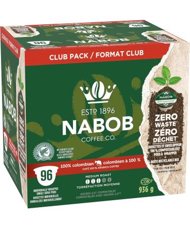 Nabob 100% Columbian Coffee Pods Club Pack (Pack of 96 Pods) 100 % Colombian 1 count (Pack of 96) - Buy Online on GoSupps.com