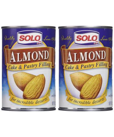 Solo Almond Cake & Pastry Filling - 12.5oz Cans (Pack of 2) | Delicious Baking Essential - Buy Online on GoSupps.com
