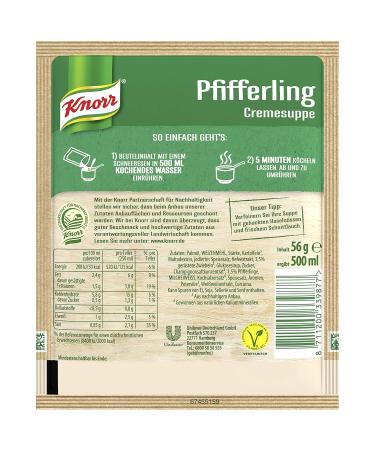 Knorr Gourmet Chanterelle Cream Soup - 18-Pack (18 x 500 ml) | Authentic Flavor Fast International Shipping - Buy Online on GoSupps.com