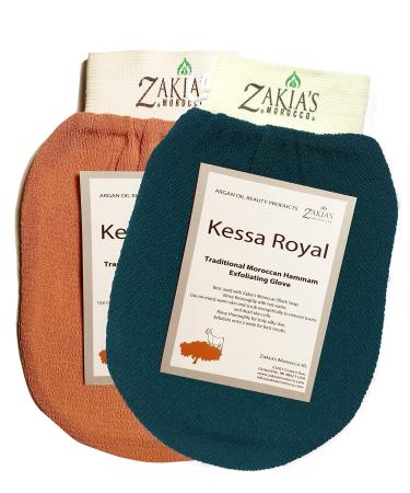 Zakias Korean Exfoliating Glove - Value Pack - Rough and Smooth - Remove dead skin dirt and grime - great for self-tanning - Buy Online on GoSupps.com