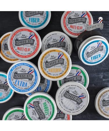 Beardburys Natural Hair Pomade - Medium Hold Half Matt Wax for Men | Professional Hair Styling 100ml - Buy Online on GoSupps.com