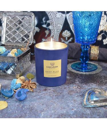 Deep Blue Color Therapy Scented Candles for Men - Lavender Aromatherapy Gift | Stress Relief & Housewarming Solutions - Buy Online on GoSupps.com