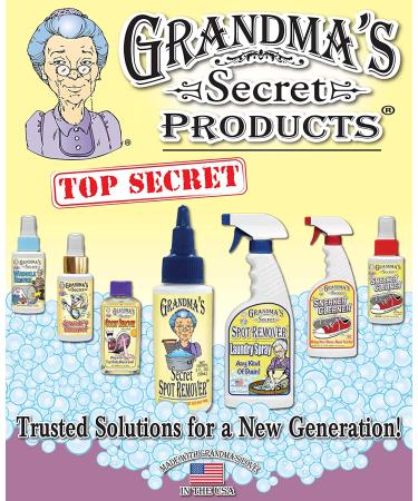 Grandma's Secret Spot Remover Laundry Spray - Chlorine Bleach-Free Stain Remover - Fabric Stain Remover for Clothes - 16 oz & 2 oz Combo Pack - Buy Online on GoSupps.com