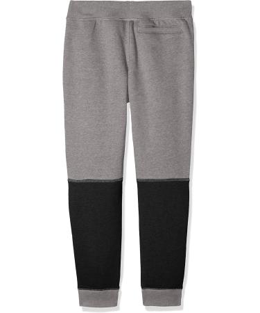 Under Armour Boys Cotton Fleece Jogger Pants - Black Light Heather YSM | International Shipping Available - Buy Online on GoSupps.com
