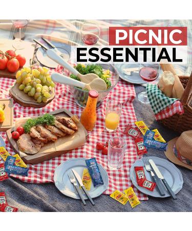 Grab-n-Go Condiment Packs - 200 Single Serve Ketchup and Mustard Packets for Picnics, BBQs, and Travel - Buy Online on GoSupps.com
