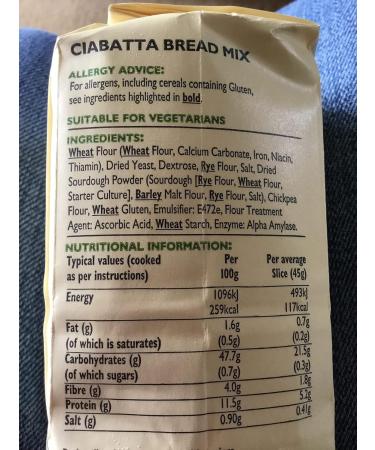 Wright's | Ciabatta Bread Mix 10X500g | Simply Add Oil and Water | For Machine or Hand Baking | Suitable for Vegetarians - Buy Online on GoSupps.com