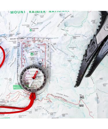 Sun Company ProMap Compass - Ultra Lightweight Baseplate Map Compass with Declination Scale - Accurate Orienteering Base Plate Compass for Hiking  Backpacking  Camping  and Survival Navigation - Buy Online on GoSupps.com