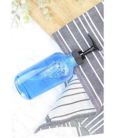 8oz Clear Glass Pump Bottles (4-Pack) - Ideal for Essential Oils, Lotions, and Soaps - Buy Online on GoSupps.com