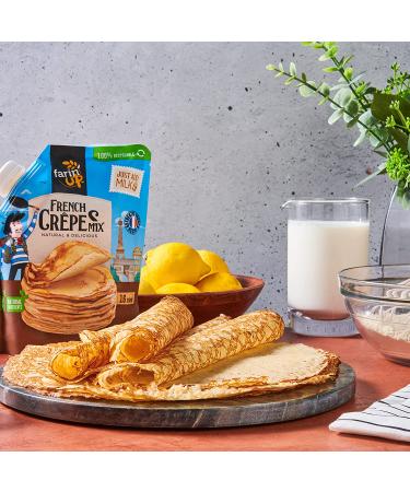 French Crepes Mix 16oz Pack - Just Add Milk - Resealable & 100% Recyclable - Buy Online on GoSupps.com