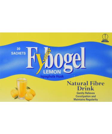Fybogel Lemon (Natural Fibre Drink 30 Sachets) 30 Count (Pack of 1)