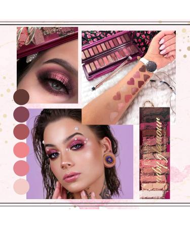 Eveline Cosmetics Ruby Glamour Palette | 12 Highly Pigmented Eye Shadows for Stunning Looks - Shop Internationally - Buy Online on GoSupps.com