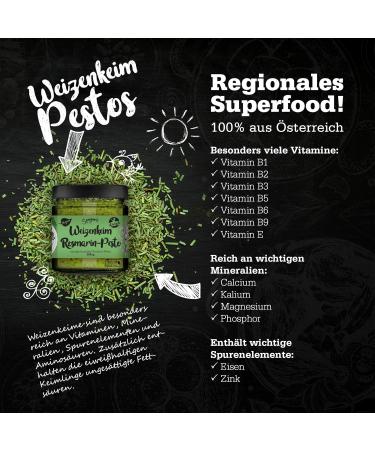  Senger's Sengers Rossemary Vegan Wheat Paste - Pesto Premium Pesto - 100% Superfood from Austria - 100g - Buy Online on GoSupps.com