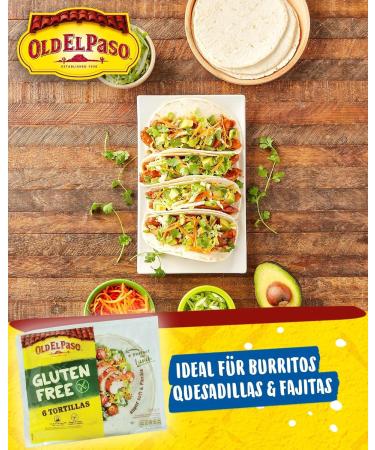 Old El Paso Tortillas - sans gluten - wraps mexicains base de tapioca quinoa et ma s - 1 x 216 g - Buy Online on GoSupps.com
