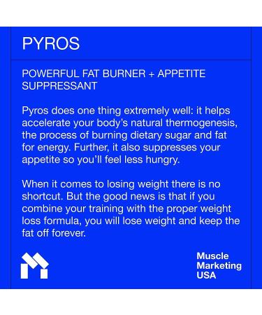 MMUSA Pyros Lean Supplement: Thermogenic Fat Burner for Weight Loss, Energy Boost & Metabolism. Toning and Slimming Aid for Men and Women - Green 90 Capsules - Buy Online on GoSupps.com