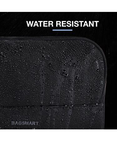 BAGSMART Men's Travel Toiletry Bag - Water-Resistant Dopp Kit in Black - Lightweight Shaving Bag for Full-Sized Toiletries - Medium Size - Buy Online on GoSupps.com