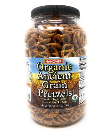 Hanover Organic Ancient Grains Spelt Pretzels 28 Oz. Barrel by Hanover - Buy Online on GoSupps.com