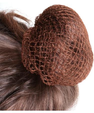 2x Dark Brown Elasticated Mesh Styling Sleep In Hair Nets - Slumber Hair Net - Buy Online on GoSupps.com