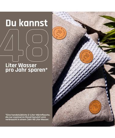 Cherypad Cherry Stone Pillow | Natural Cotton Heat/Cooling Pillow | Handmade Gifts | 25x20 cm | Blue Waffle Cotton - Buy Online on GoSupps.com