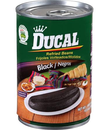Goya Foods Ducal Refried Black Beans, 11-Ounce (Pack of 24)