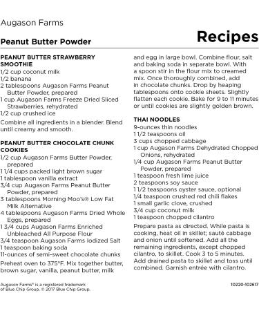 Augason Farms Peanut Butter Powder 2 lbs - No. 10 Can | Delicious and Nutritious Powdered Peanut Butter - Buy Online on GoSupps.com
