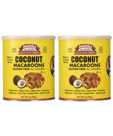 Jennies Coconut Macaroons - 8 oz Can - Pack of 2