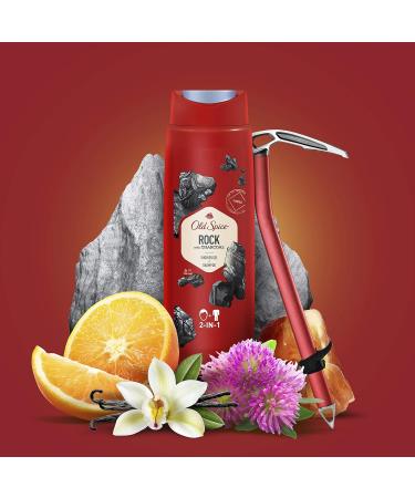 Procter Gamble Old Spice Rock Shower Gel & Shampoo for Men 400 ml Amber 400 ml Paquete de 1 - Buy Online on GoSupps.com
