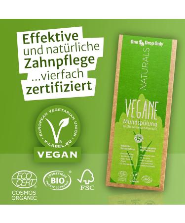 Buy Vegan Mouthwash Double Pack 500ml - Alcohol-Free with Organic Mint & Aloe Vera + Free Bamboo Toothbrush | Natural Oral Care - Buy Online on GoSupps.com