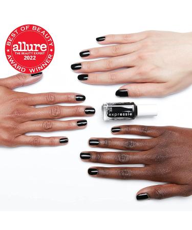 essie expressie Quick-Dry Vegan Nail Polish - Now Or Never Black 0.33oz - Pack of 1 - Buy Online on GoSupps.com