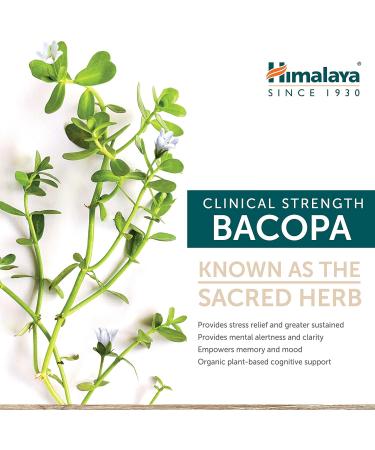 Himalaya Bacopa 60 Caplets - Boost Memory & Focus Naturally - Buy Online on GoSupps.com