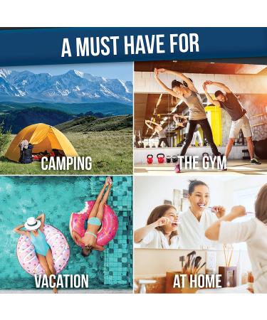 Large Hanging Travel Toiletry Bag for Men and Women - 10 Compartment Organizer with YKK Zippers, XXL Metal Swivel Hook - Water-Resistant Nylon in Black - Buy Online on GoSupps.com