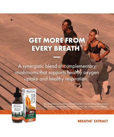 Host Defense Breathe* Extract - Immune & Respiratory Support Mushroom Liquid Supplement - Herbal Lung Health Supplement with Chaga Reishi & Cordyceps - 2 fl oz (60 Servings)* 2.0 Ounce (Pack of 1) - Buy Online on GoSupps.com
