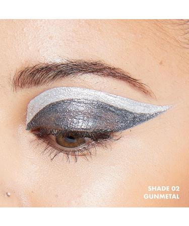 NYX Epic Wear Gun Metal Metallic Liquid Liner - Waterproof Long-Lasting Eyeliner - Buy Online on GoSupps.com