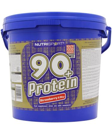 Nutrisport 90+ Protein Strawberry Powder 2.5Kg