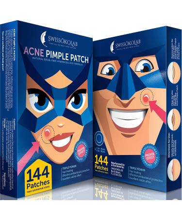 SWISS KOLAB Acne Patch Pimple Patch Hydrocolloid Acne Stickers Absorbing Spot Dot Acne Cover 144 Acne Dots Pimple Sticker Acne Pimple Master Patch Blemish Patches (Acne Patches) - Buy Online on GoSupps.com