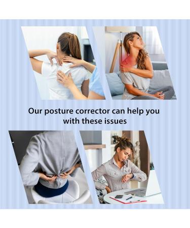 Posture Corrector for Men & Women | Adjustable Back Straightener & Support Brace for Pain Relief (Black One Size - Buy Online on GoSupps.com