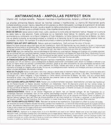 Berioska sl Babaria Antispot facial ampoules with Vitamin B3 10ml 5pcs x 2ml - Buy Online on GoSupps.com