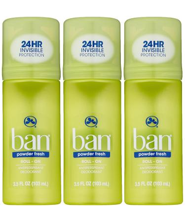 Buy Ban Roll-On Antiperspirant Deodorant Powder Fresh 3.5 oz (Pack of 3) - International Shipping Available - Buy Online on GoSupps.com
