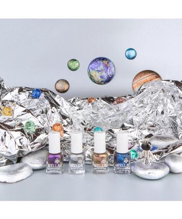 Buy Miss Nella Magic Safari Glitter Nail Polish Set for Kids | Non-Toxic Peel-Off Formula | International Shipping - Buy Online on GoSupps.com