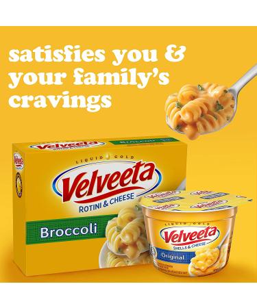 Velveeta Rotini and Cheese with Broccoli Meal - 9.4 oz Box | Delicious and Easy Dinner Option - Buy Online on GoSupps.com