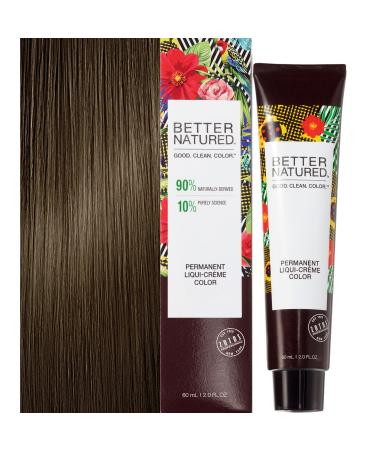 Permanent 5N Light Natural Brown Hair Color Dye - Naturally-derived Vegan & 100% Gray Coverage that Lasts up to 8 Weeks