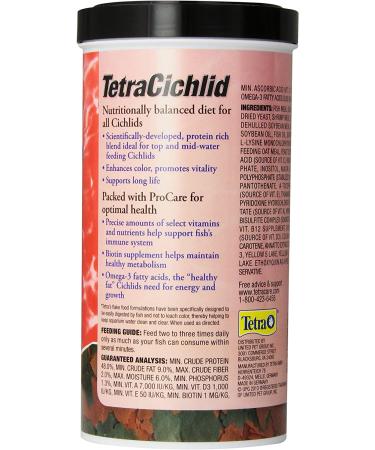 Tetra TetraCichlid Balanced Diet Flakes 5.65oz - Cichlid Fish Food - Buy Online on GoSupps.com