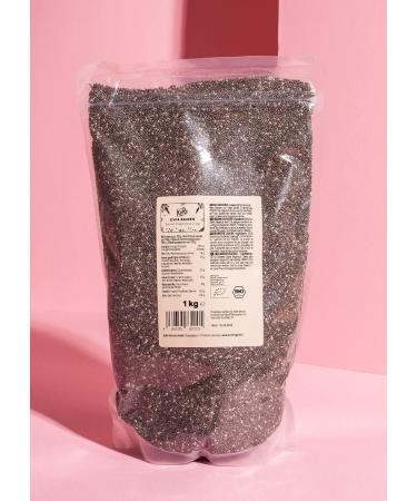 Buy KoRo Organic Chia Seeds 1 kg - Natural Superfood from Controlled Organic Cultivation - No Additives - International Shipping Available - Buy Online on GoSupps.com