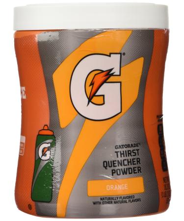 Gatorade Powder, Orange, 18.3-ounce Canister (1 Canister) Orange 1.14 Pound (Pack of 1)