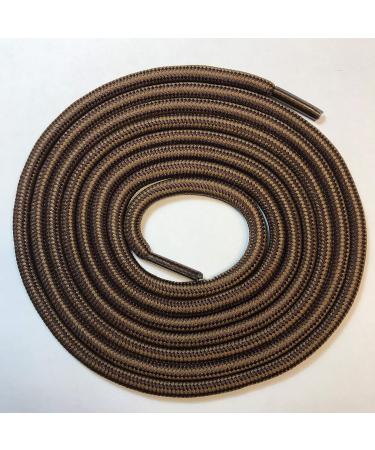 3 Pairs Heavy Duty Round Boot Laces Shoelaces - 54 (140cm) Dark LightBrown - for Hiking, Walking, Construction Safety Work Boots - Buy Online on GoSupps.com