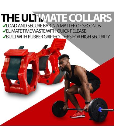 Senshi Japan 50mm Olympic Dumbbell Cuffs - Ultimate Weight Clamps for Weightlifting Bodybuilding & Fitness - Easy Connect & Loosen | Black - Buy Online on GoSupps.com